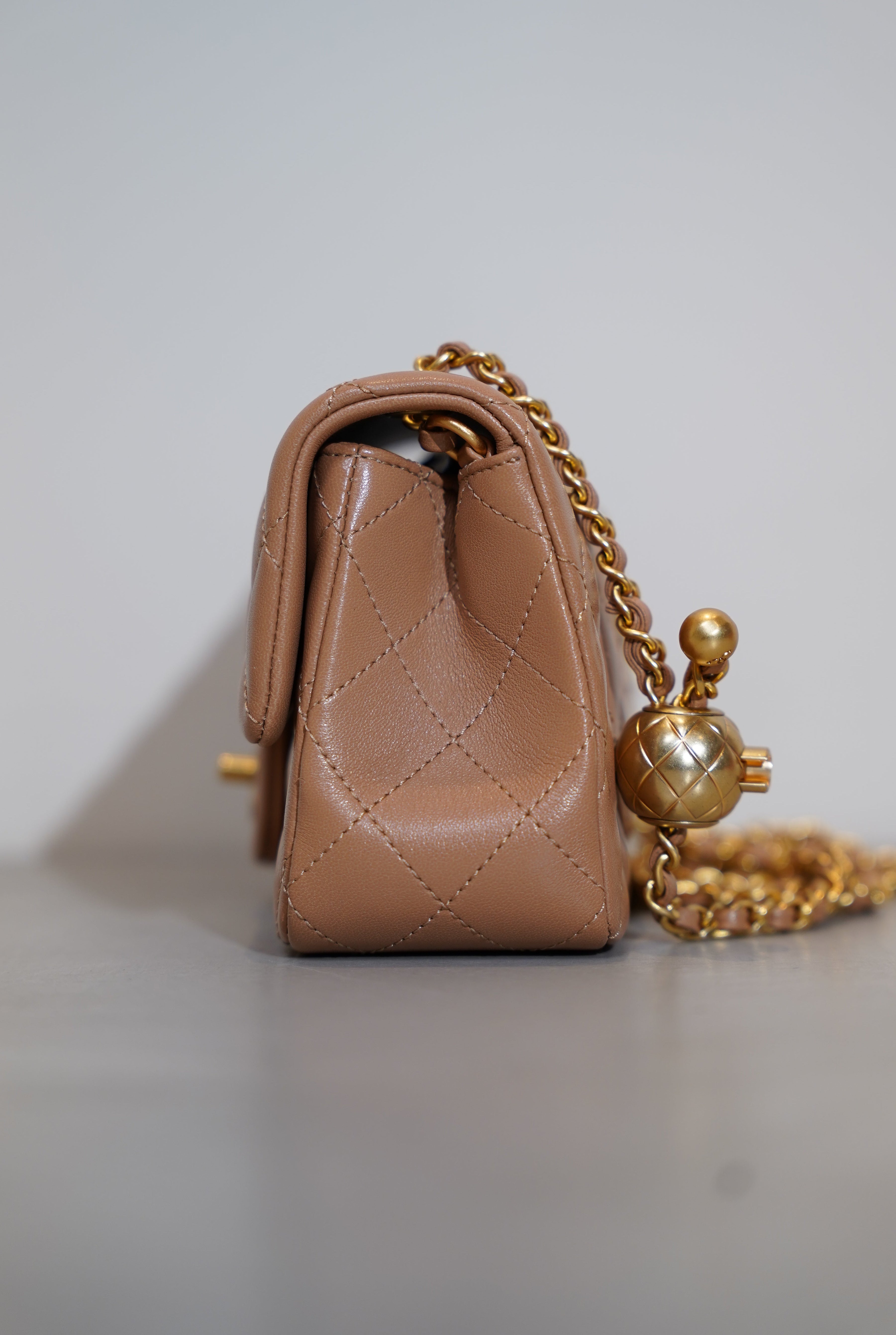 CHANEL MINI FLAP CRUSH BALL BAG