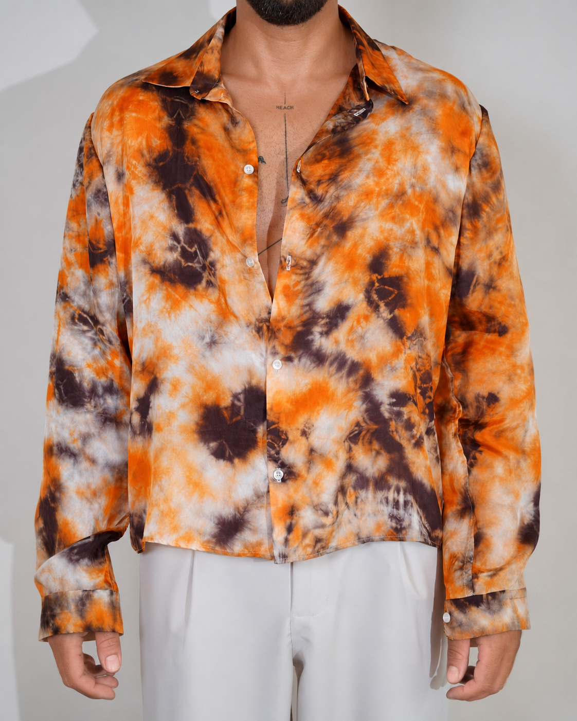 Marbella Sunset Silk Shirt