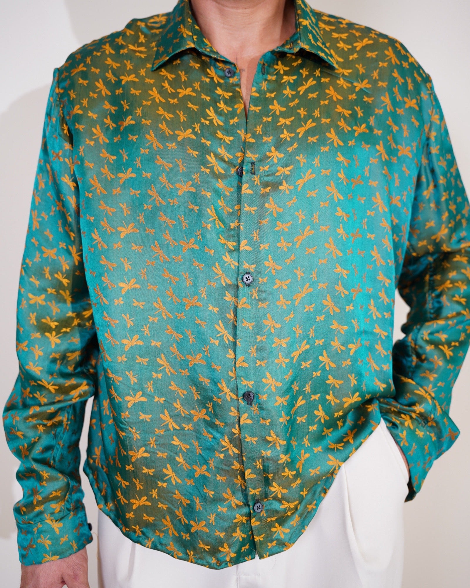 Mulberry Silk Dragonfly Shirt
