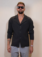 Pleated Shirt LUCA Black