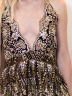 Gold Dress KITTY Black