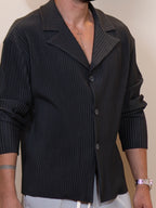 Pleated Shirt LUCA Black
