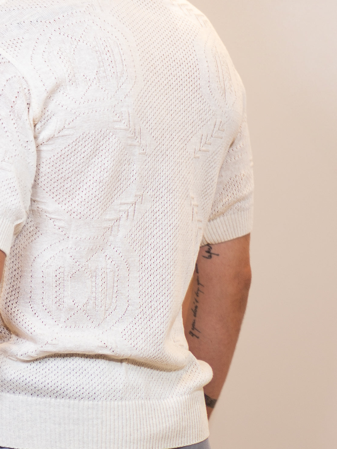 Knit Shirt CREMA White