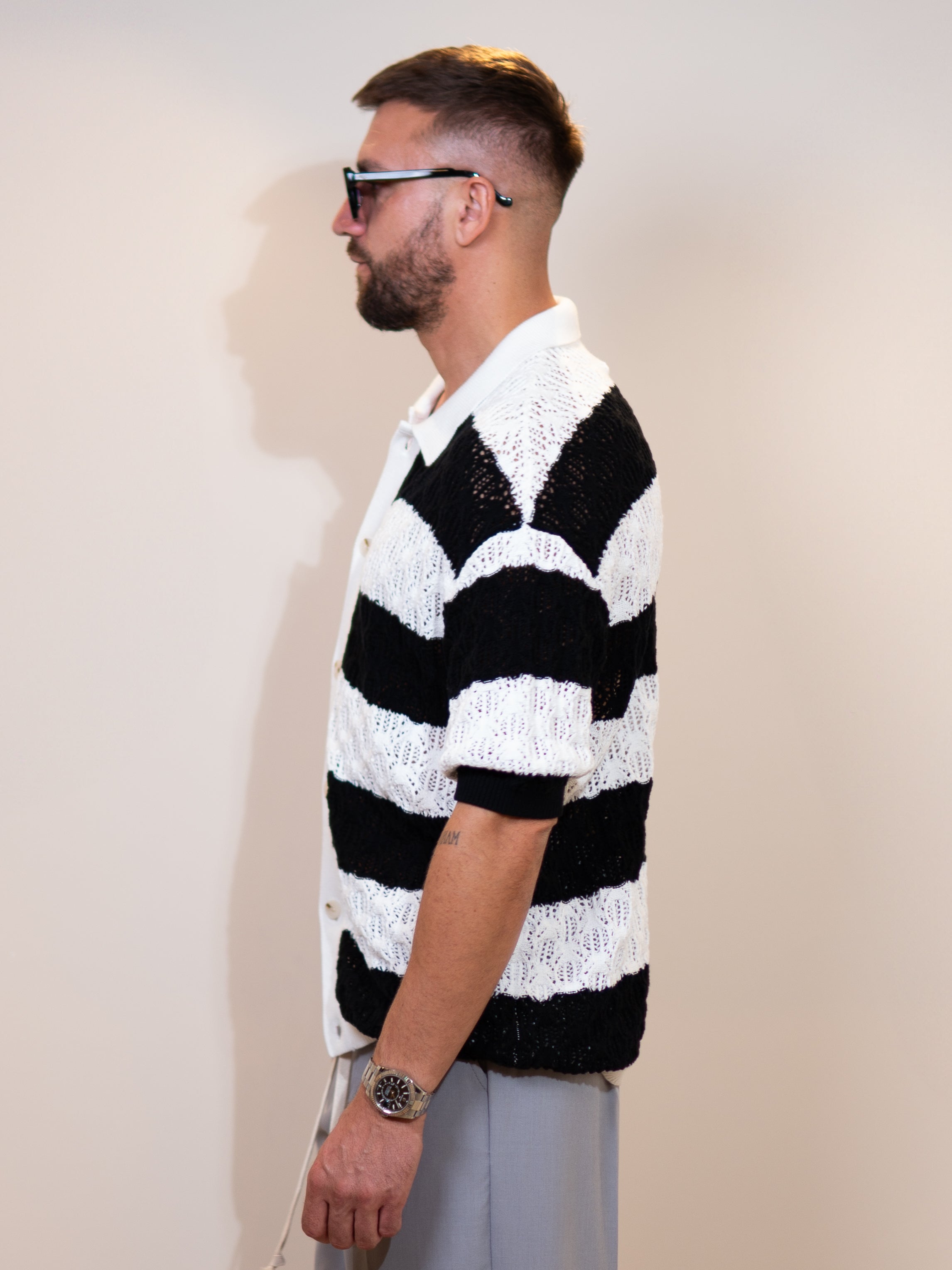 Knit Vest ZEUS White