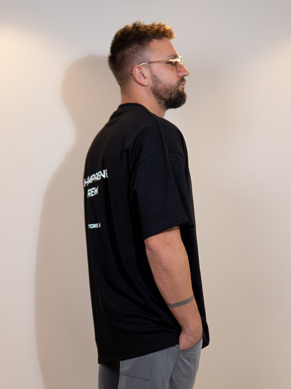 T-Shirt CHAMPAGNE Black