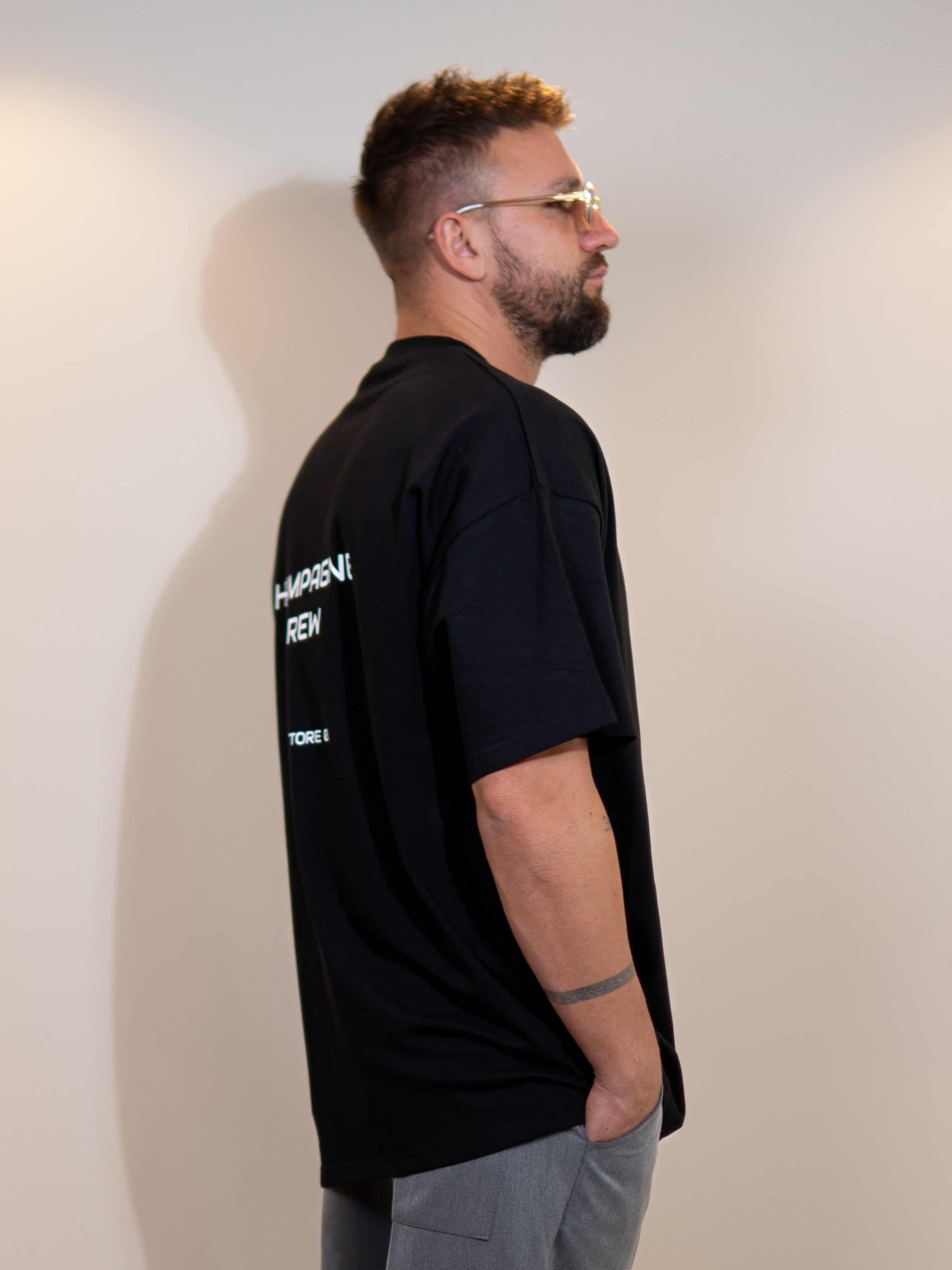 T-Shirt CHAMPAGNE Black