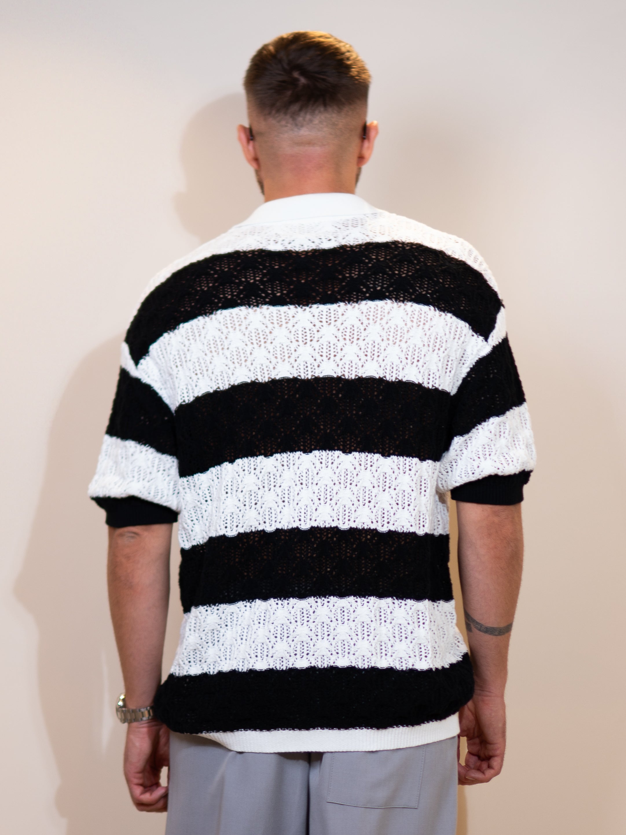 Knit Vest ZEUS White