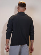 Pleated Shirt LUCA Black