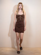 Dress BOW Brown