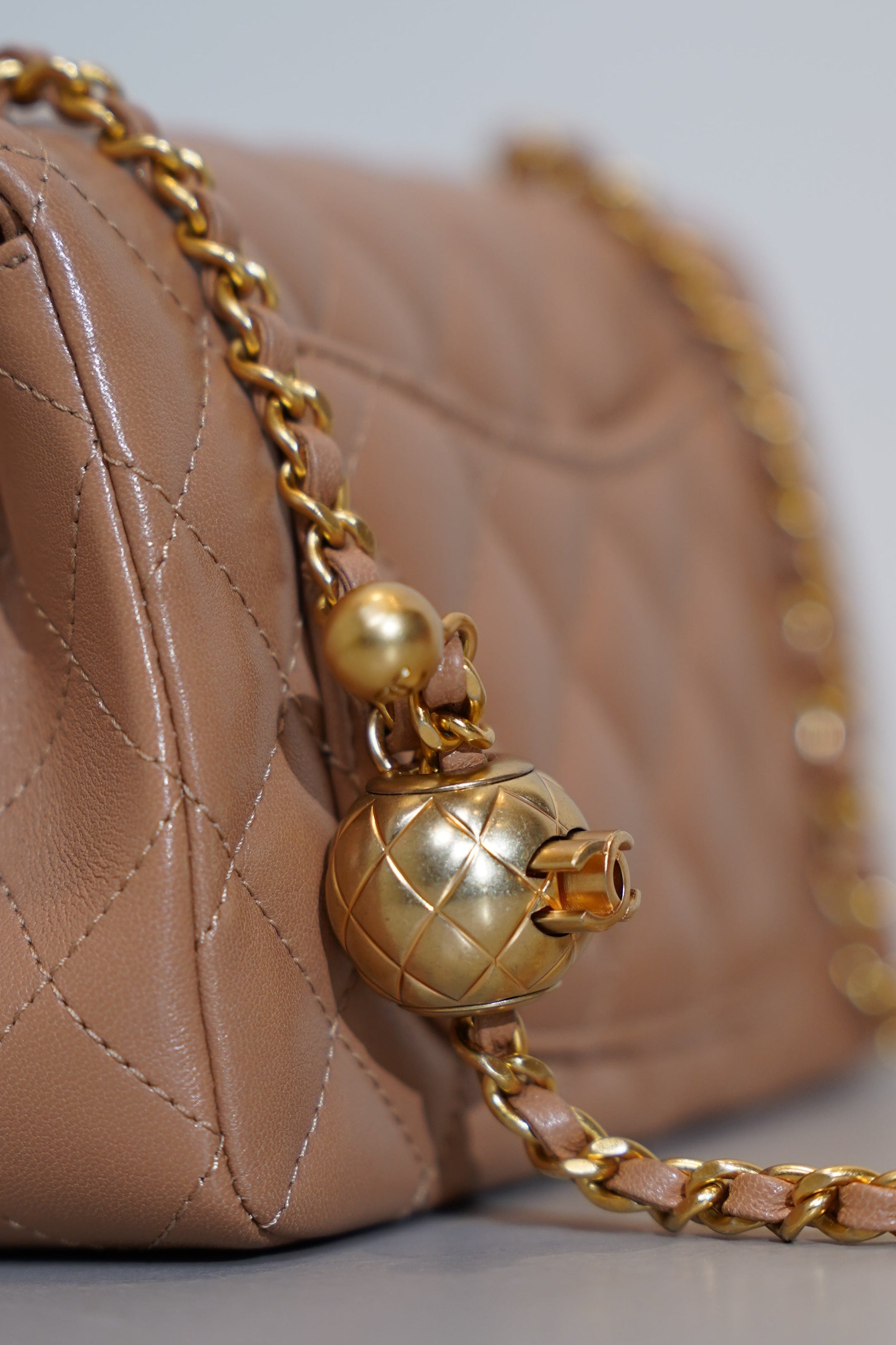 CHANEL MINI FLAP CRUSH BALL BAG