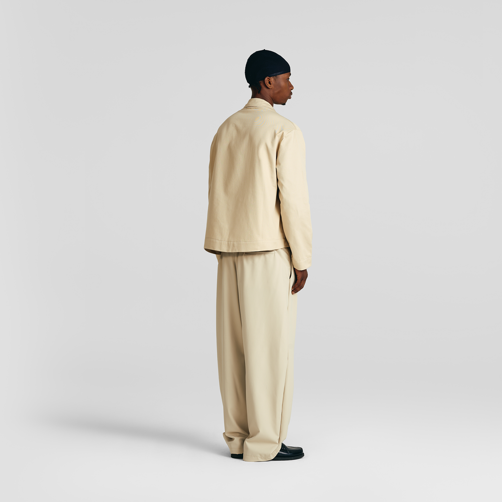 Pure Sand Everyday Pleated Pants