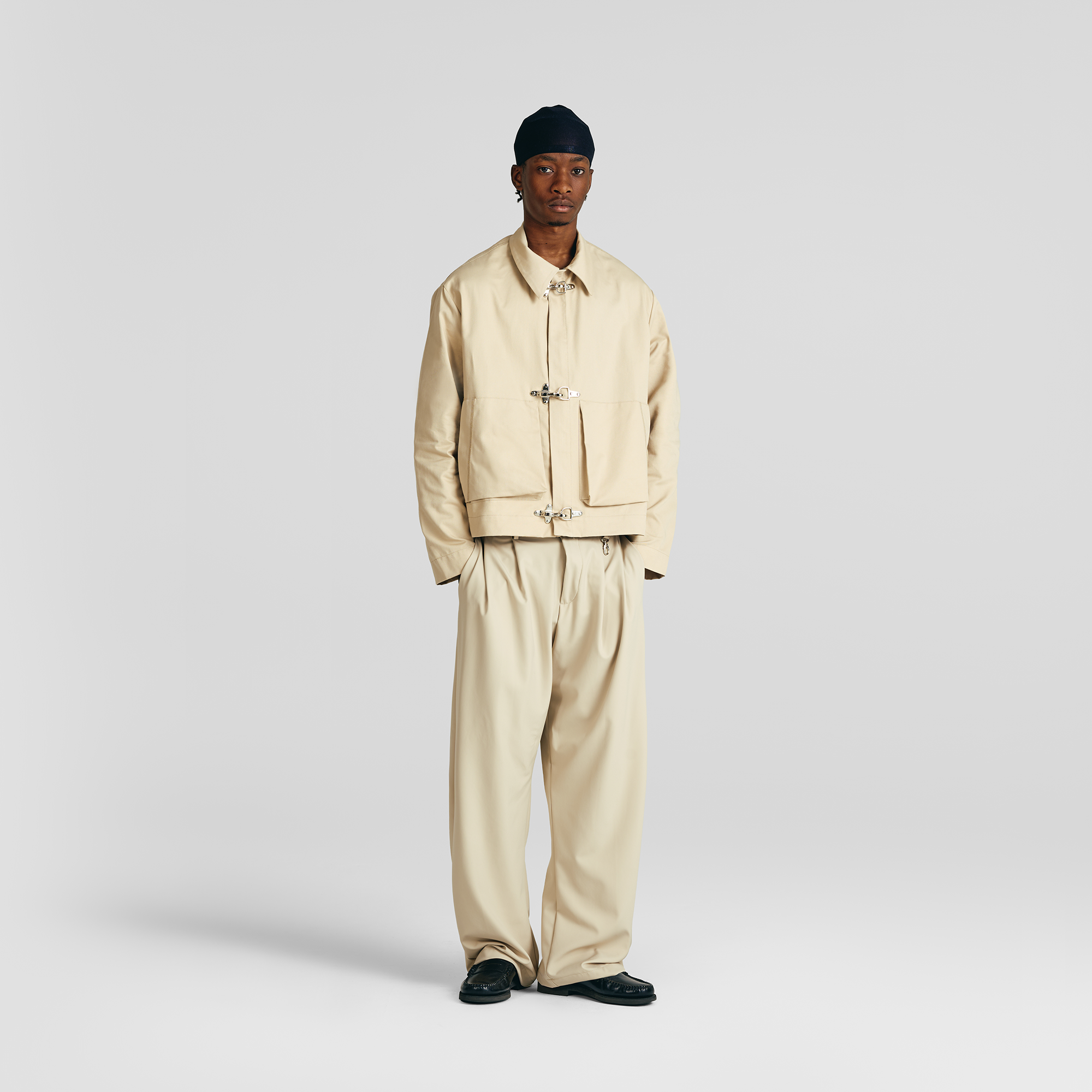 Pure Sand Everyday Pleated Pants