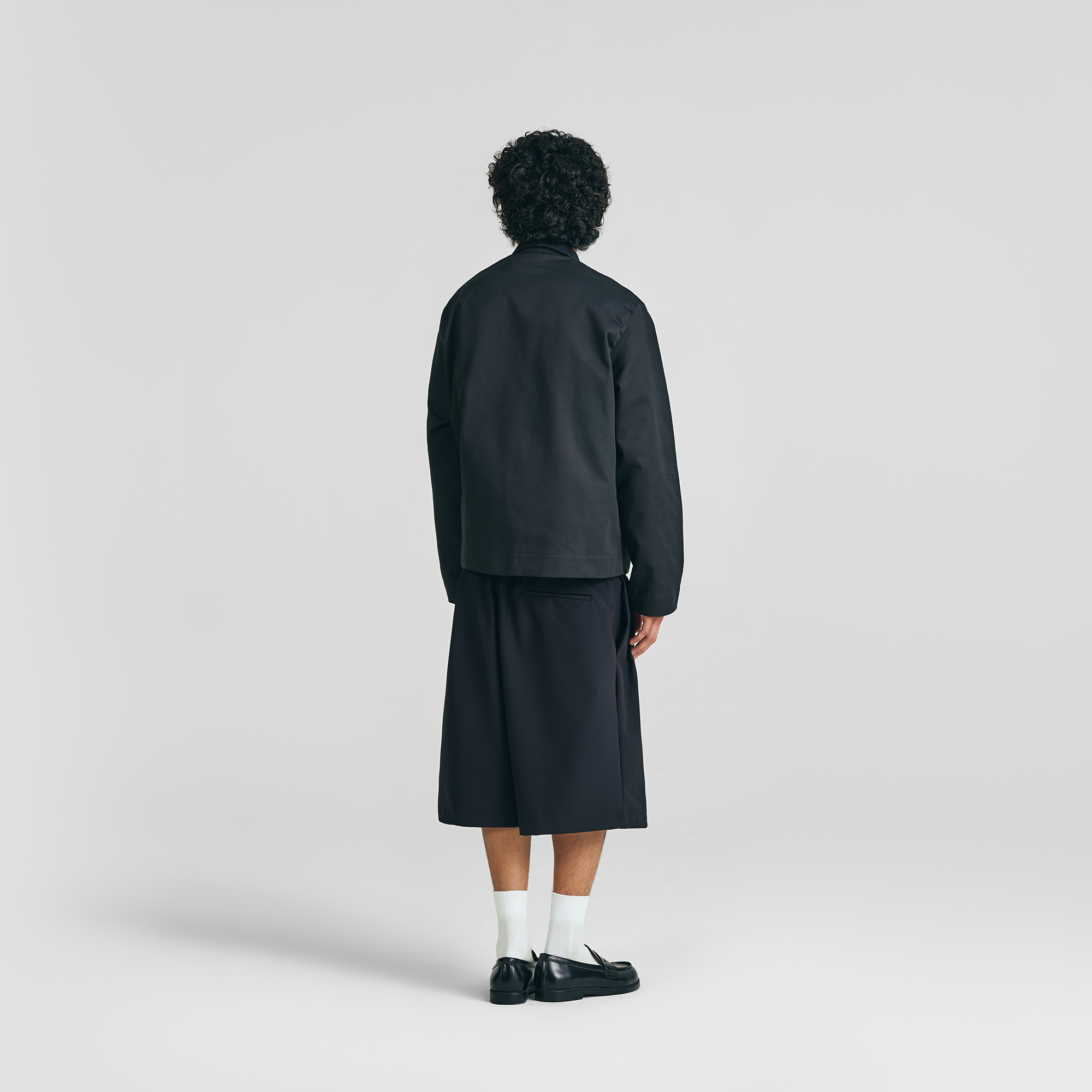Jet Black Everyday Pleated Jorts