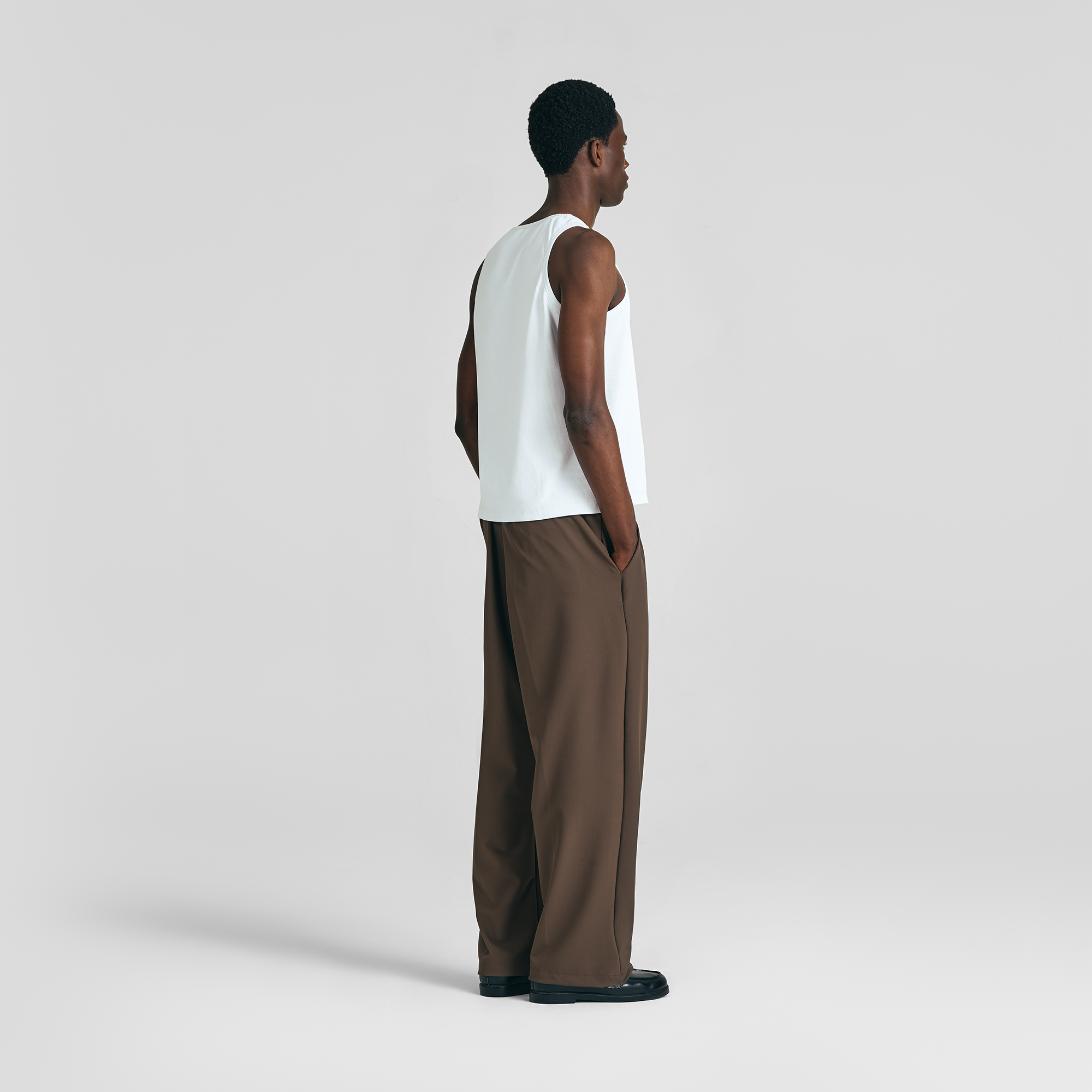 Mocha Brown Everyday Pleated Pants