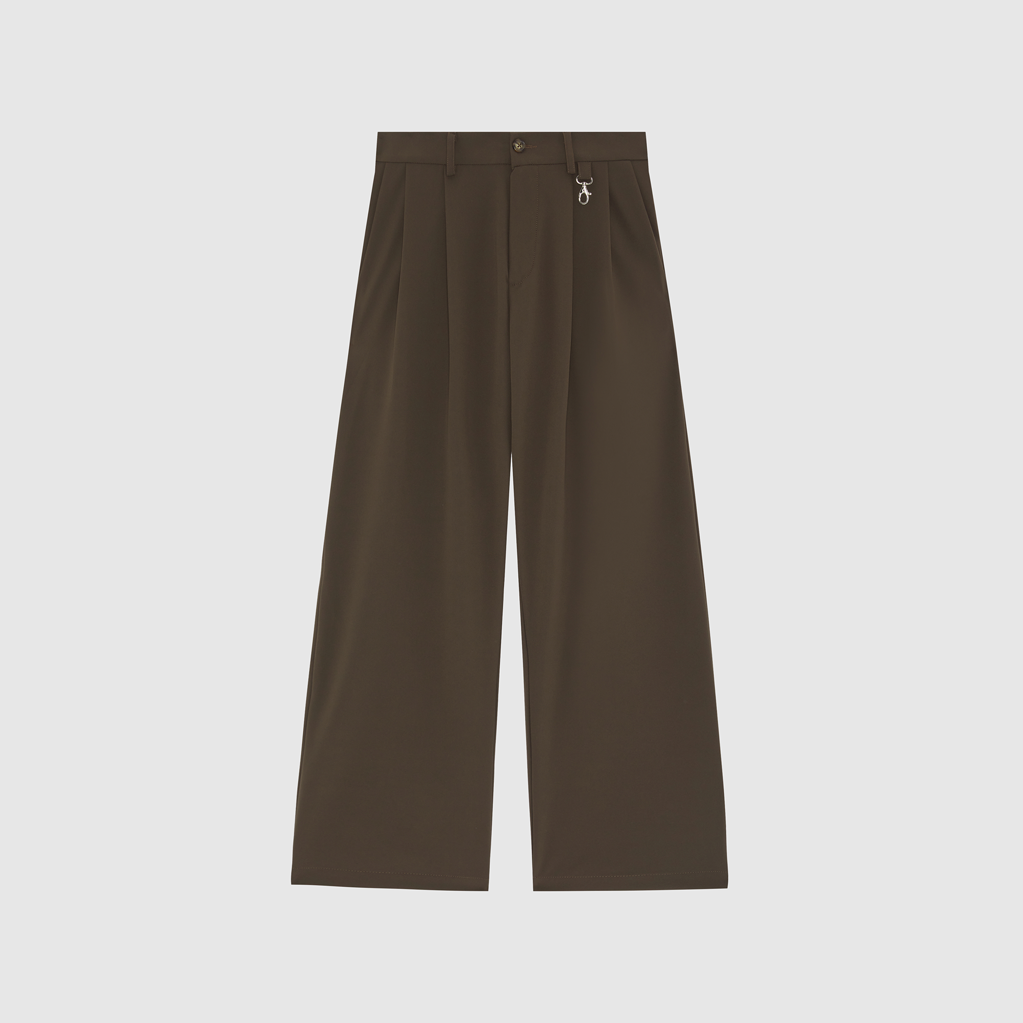 Mocha Brown Everyday Pleated Pants