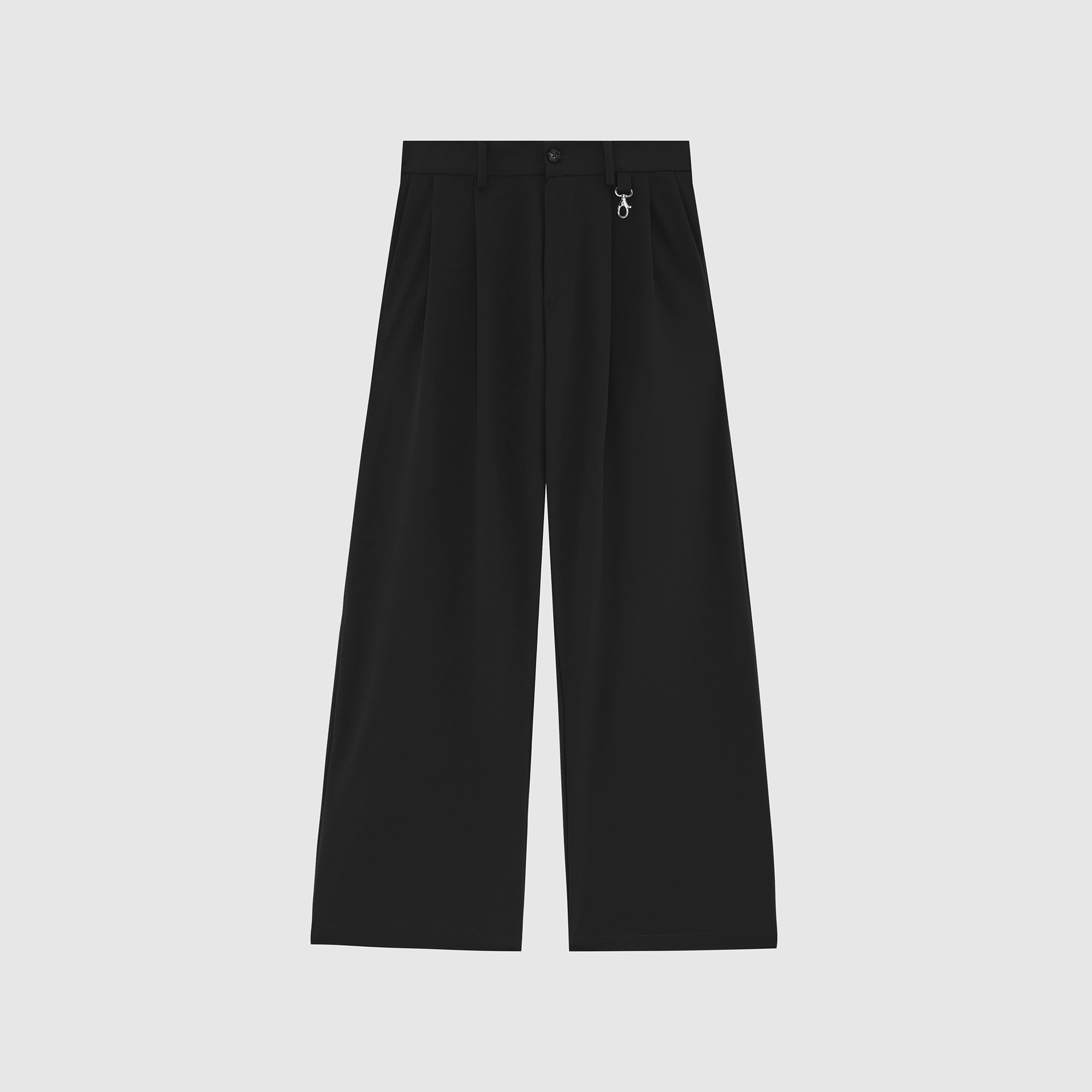 Jet Black Everyday Pleated Pants