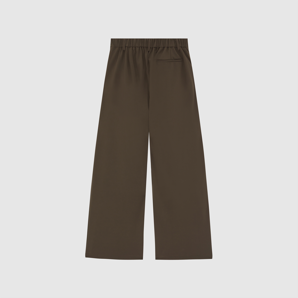 Mocha Brown Everyday Pleated Pants
