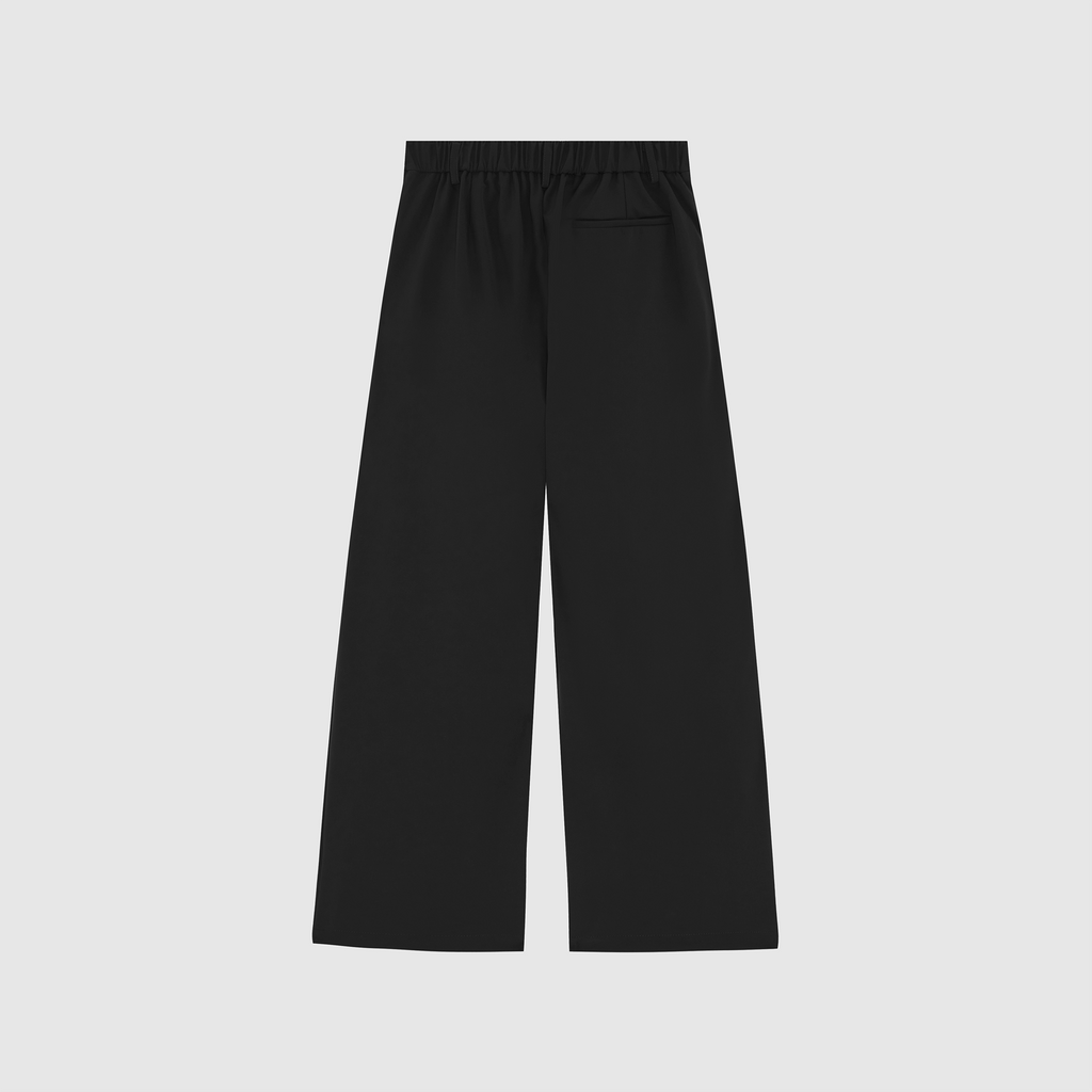 Jet Black Everyday Pleated Pants