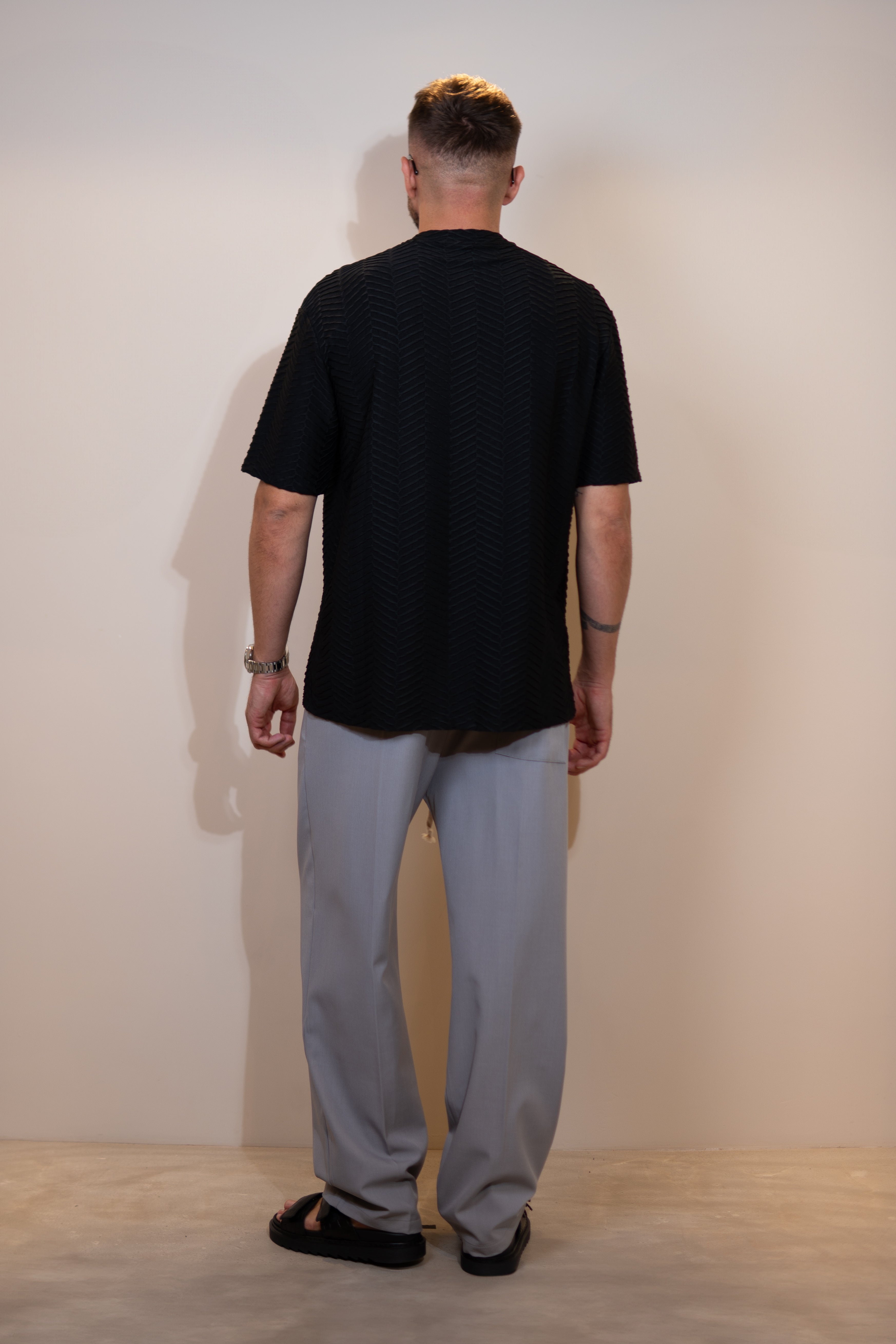 shirt black ripped