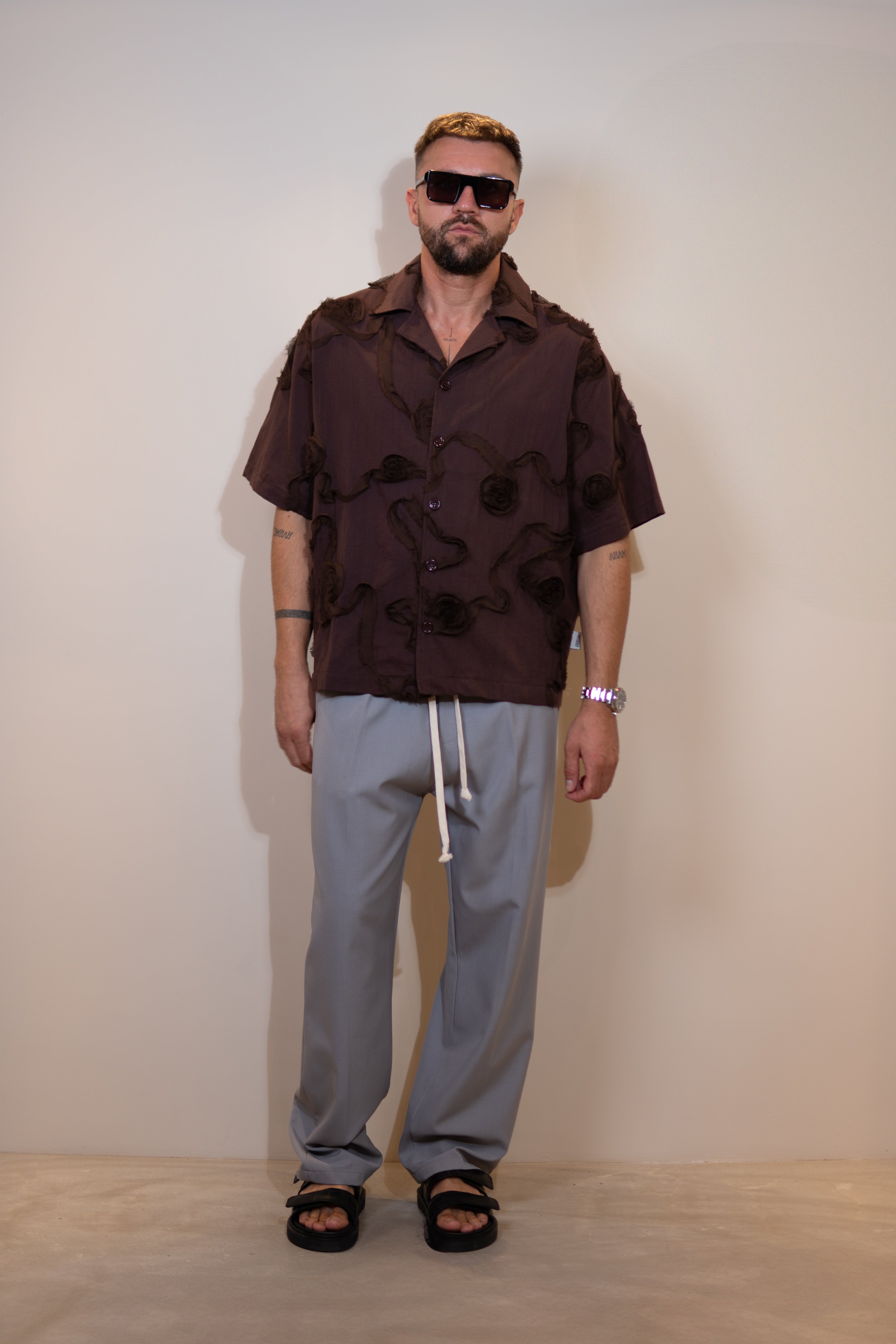 shirt burgund rose